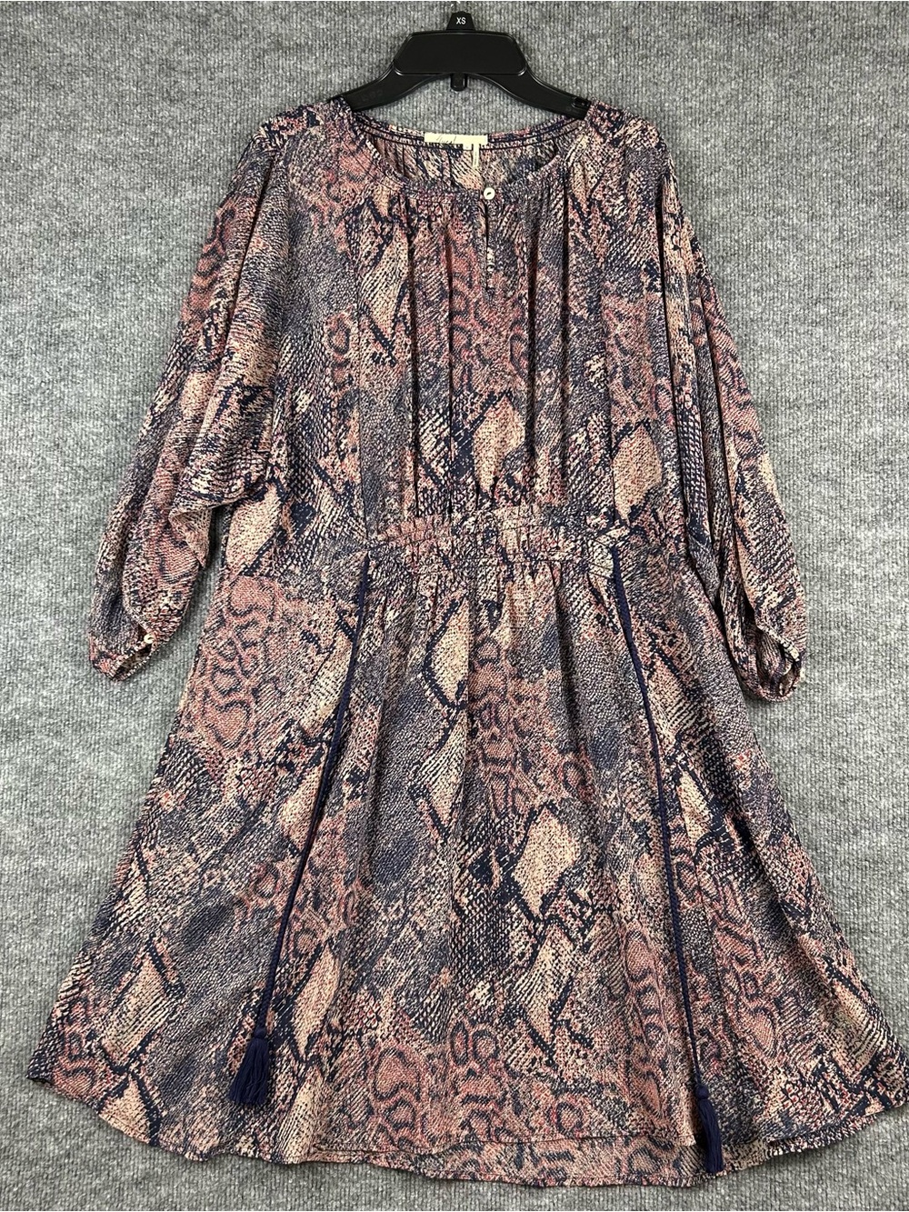 Floreat Anthropologie Snake Print Midi Dress Size M